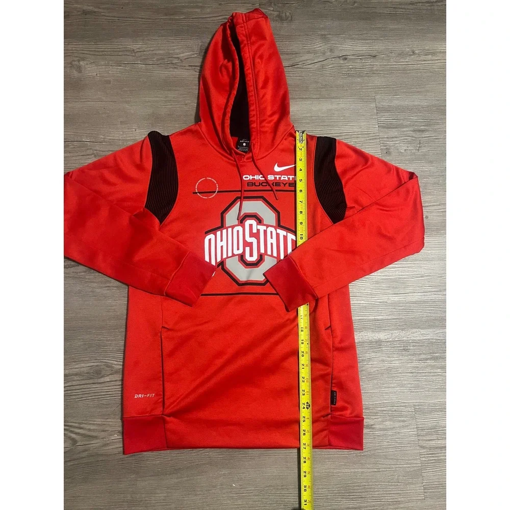 Nike Ohio State Buckeyes Men's Red Sideline Therma Hoodie Size Small